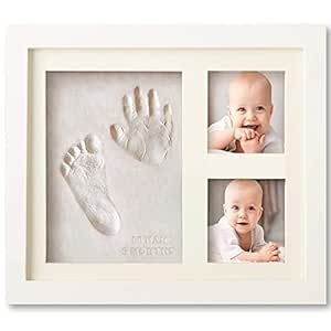 Bubzi Co Baby Footprint Kit, Baby Foot and Hand Print Kit, Baby Picture Frame, Hand Print Mold Kit, New Mom Gifts, Baby Newborn Essentials Must Haves, Baby Casting Kit, Baby Shower Gifts